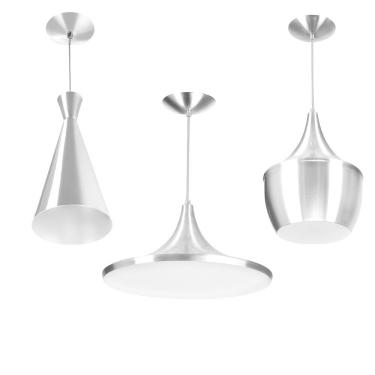 Imagem de Kit 3 Pendente Funil Gourmet Balão NY Chapéu Chinês Escovado