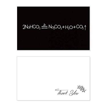 Imagem de Cartão de agradecimento de bicarbonato de sódio Chemistry Kowledge Papel comemorativo casamento