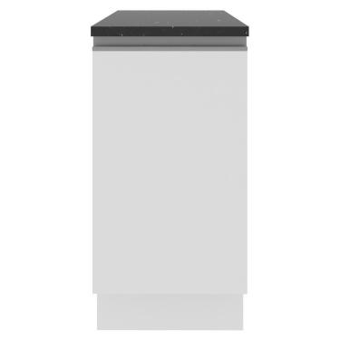 Imagem de Balcão Acordes Glamy 100% MDF 40cm 1 Porta Branco Madesa