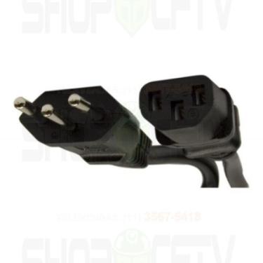 Imagem de Cabo de Força 3 metros - Tripolar - Novo Padrão Brasileiro - 0,75mm / 10A - para Fonte até 1200W