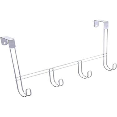 Imagem de MS Aramados, 31153, Cabide com 4 Ganchos de Porta e Armário Para Roupas Toalhas