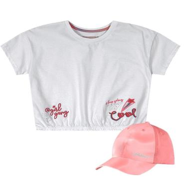 Imagem de Blusa Manga Curta  Com Boné Carinhoso Ref: 1000100255  10/14