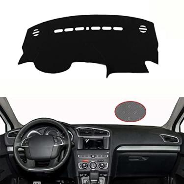 Imagem de MIVLA Capa de painel de carro personalizada para painel de painel de pára-sol, para Citroen C4 MK2 2011-2018 acessórios interiores automotivos