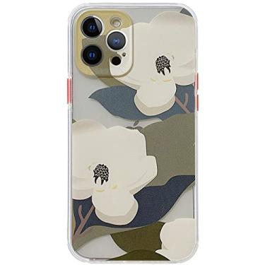 Imagem de Capas de telefone de pulseira de flor de lírio branco para iphone 12 pro max 11 pro x xs max xr 7 8 plus capa de concha de corrente, uma capa, para iphone xr