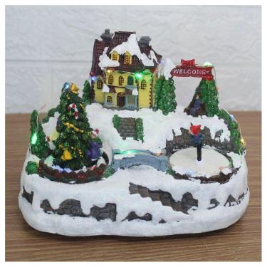 Imagem de Cenário Natalino Musical LED Patinação Movimento Bivolt 21Cm