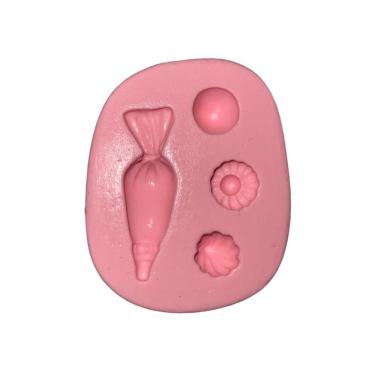 Imagem de Molde De Silicone Saco De Confeitar E Bicos