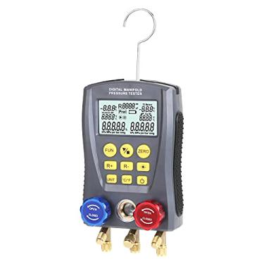 Imagem de Qudai Medidor de pressão Refrigeração Digital Vacuum Pressure Manifold Tester Meter HVAC Temperature Tester Digital Manifold Gauge Meter Medidor HVAC Vacuum Pressure NP