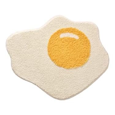 Imagem de SHENGANG Tapete de ovo escalfado tapete antiderrapante capacho macio e confortável absorvente porta de entrada para sala de estar, 1,60x60cm