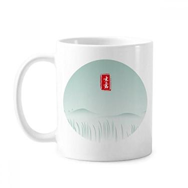 Imagem de Caneca Cold Dew Twenty Four Solar Term Padrão Cerâmica Café Porcelana Utensílios de Mesa