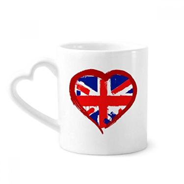 Imagem de Love Heart UK Inglaterra landmark caneca café cerâmica copo de coração de vidro