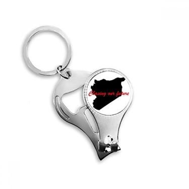 Imagem de Citação Chasing Our Future Nail Nipper Ring Chaveiro Abridor de Garrafas Cortador