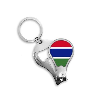 Imagem de Chaveiro abridor de cortador de unhas The Gambia National Flag Africa Country