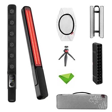 Imagem de Zhiyun FIVERAY F100 Light Wand RGB LED Video Light 100W 20708 lux 2700K-6200K 6FX Light Effects CRI?96 TLCI?97 Suporta carregamento rápido Light Stick para YouTube, TikTok, streaming de jogos (preto)