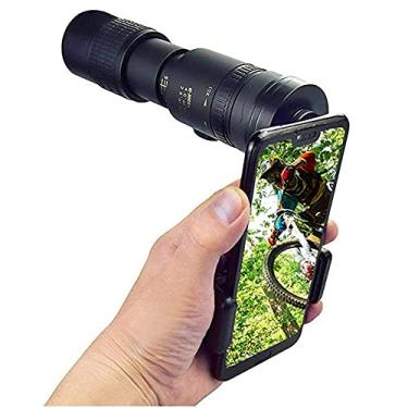 Imagem de Telescópio Zoom Telescópio à prova d'água para observação de pássaros monocular de alta potência 1 * 300 * 40 + suporte + clipe, com suporte para smartphone e tripé, 4K 10 300X40Mm super telefoto