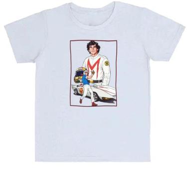 Imagem de Camiseta Infantil Divertida Ayrton Senna Speed Racer - Alearts