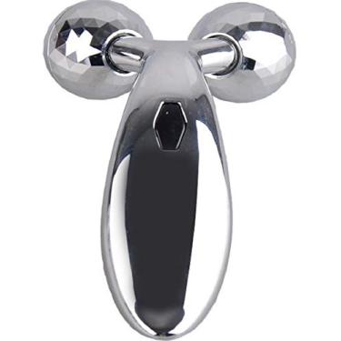 Imagem de Rolo Massageador Facial e Corporal Terapêutico 3d Relaxante Cor:Prata