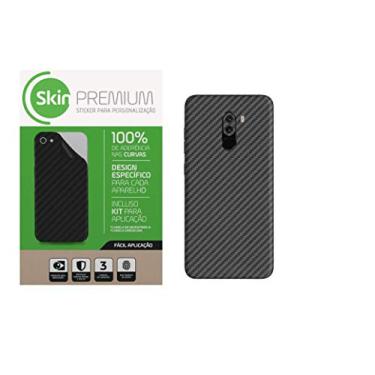Imagem de Adesivo Skin Premium Fibra Carbono Cinza Xiaomi Pocophone F1