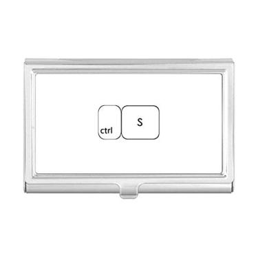 Imagem de Capa com símbolo de teclado ctrl S porta-cartões de visita