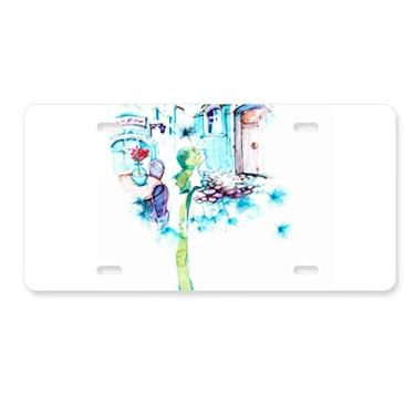 Imagem de DIYthinker Vaso de mesa de dente-de-leão para pintura em aquarela placa de carro decoração de aço inoxidável