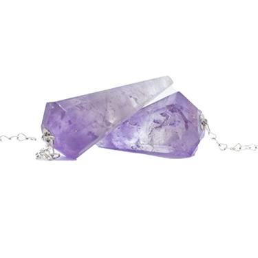 Imagem de PÊNDULO AMETISTA - RADIESTESIA MESA RADIÔNICA (3,5 a 5,5) cm