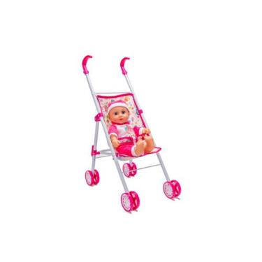 Boneca Bebe Reborn Morena Laura 53 cm com Canguru Sapatinhos e 13 Itens