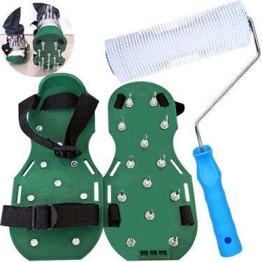 Imagem de Rolo de betonilha de 22 cm com ponta de rolo de concreto autonivelante sapatos de ponta de rolo epóxi para piso epóxi ferramentas de nivelamento de piso de cimento rolo composto de betonilha