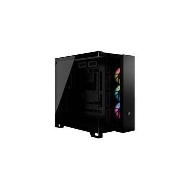 Imagem de Gabinete Gamer Corsair iCUE LINK 6500X RGB, Mid-Tower, Lateral em Vidro, 3x FAN RX120 RGB incluídas, Preto - CC-9011269-WW
