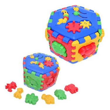 Imagem de Cubo Interativo Monta e desmonta Brinquedo Educativo Animais - DIVPLAS
