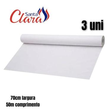 Imagem de Lençol Descartável Para Maca Depilação 70cmx50m Rolo 3 Uni - Santa Cla