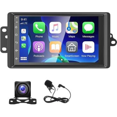 Imagem de Vorally Rádio de carro 2 + 32 G Android 13 para GM Chevy 2003-2006 7 IPS tela sensível ao toque, rádio veicular, suporte de navegação GPS, WiFi, HiFi, Bluetooth, FM + câmera reserva AHD