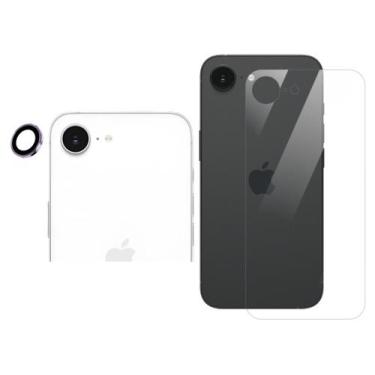 Imagem de Kit Proteção com Câmera Easy e Traseira Gel P/ iPhone 16e 5G - Smart S