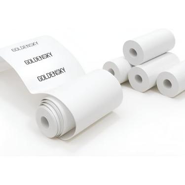 Imagem de 5x Bobina Papel Termico Goldensky 58mm P/Mini Impressora 7m