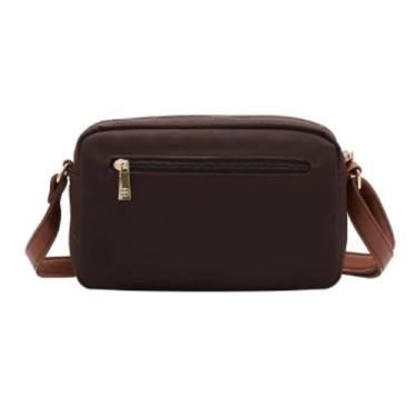 Imagem de Bolsa Chenson Feminina Microfiber Transversal 3184587, Cafe