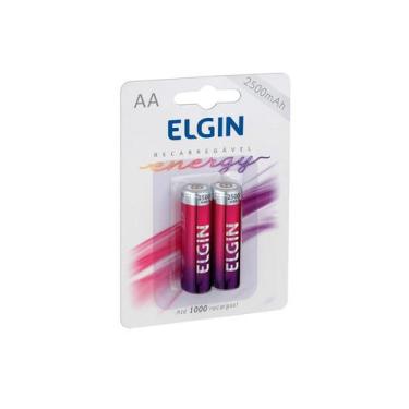 Imagem de Pilha Recarregavel Elgin Aa 2500Mah - Blister Com 2 Unidades