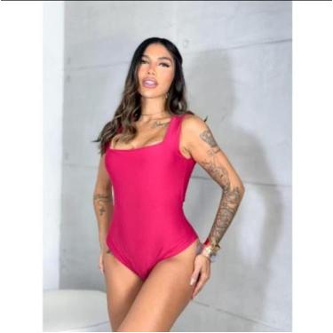 Imagem de Body Feminino Elegante Justo Decote Quadrado Moda - IMPERIO K MODAS, R