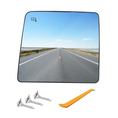 Imagem de Espelho de vidro aquecido do lado do motorista adequado para caminhonete Ford F250 F350 F450 F550 2008-2016 F150 2013-2014 F650 F750 2016-2019, espelho retrovisor elétrico aquecido lado esquerdo com