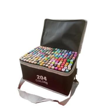 Imagem de Marcadores de tinta a álcool, bolsa de ombro único de ponta dupla para crianças – o material de arte perfeito para colorir, desenhar, esboçar presentes para adolescentes, meninas, meninos e crianças