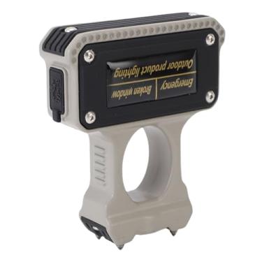 Imagem de Aramox Lanterna LED Recarregável USB para Carro Com Bateria de 1100mAh e Luz Branca de 6000K, Martelo de Segurança Multifuncional para Carro e Disjuntor de Janela