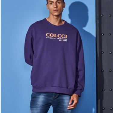 Imagem de Blusão Colcci Moletom Masculina Roxo Jimmy, Lilás, G