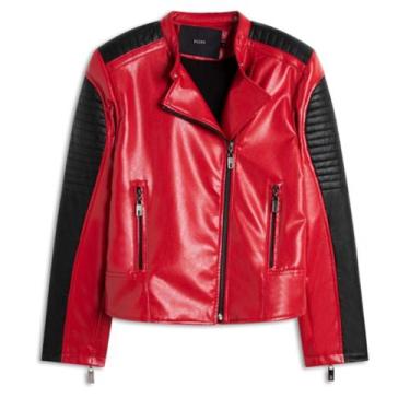Imagem de Jaqueta Ellus Urban Jacket Moto Feminina, Vermelho, G