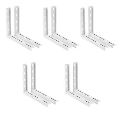 Imagem de 05 pares suporte ar condicionado 7.000 à 12.000 btus 400mm - SM STEEL