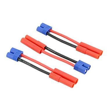 Imagem de 3 peças EC3 estilo macho para HXT 4 mm fêmea conector adaptador cabo - 14awg 5 cm fio (BDHI-52)