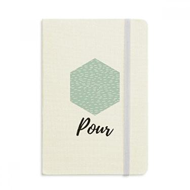 Imagem de White Spots Caderno de arte abstrata oficial de tecido capa dura para diário clássico