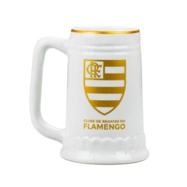 Imagem de Caneca Branca Porcelana 500Ml - Flamengo - Mileno