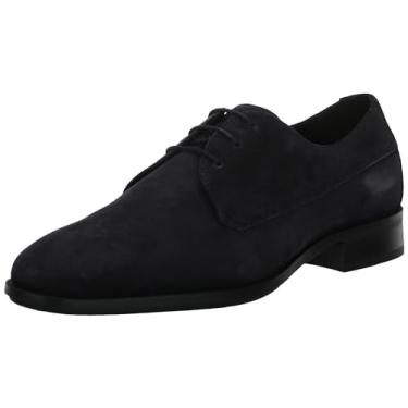 Imagem de BOSS Sapato social masculino Colby Smooth Suede Lace Up Derby Oxford Sapatilha, Azul-marinho meia-noite, 42
