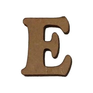 Imagem de Kit 10 Letras e Mdf 3mm por 2,5cm de Altura Laser Mdf Madeira - ATACAD