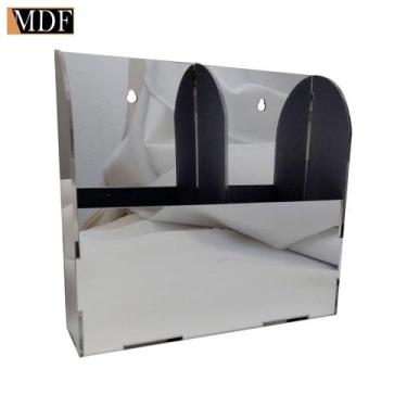 Imagem de Porta Controle em Acrilico Parede ou Mesa com 2 Divisória 15x4x14 Colo
