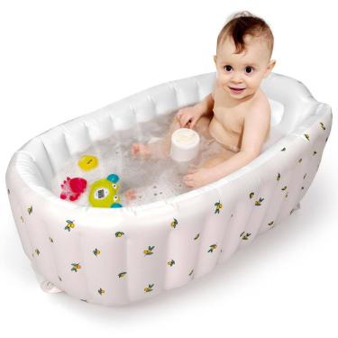 Imagem de Banheira inflável para bebês Mink Newborn to Toddler com bomba de ar