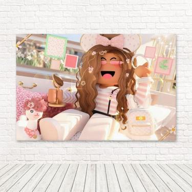 Imagem de Painel Retangular Sublimado Roblox Menina 2,0X1,5 Frt-4249