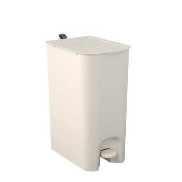 Imagem de Lixeira Borboleta com Pedal Coza 20L Light GrayA Lixeira Borboleta com Pedal 20L, na cor Light Gray com alça Cinza Chumb